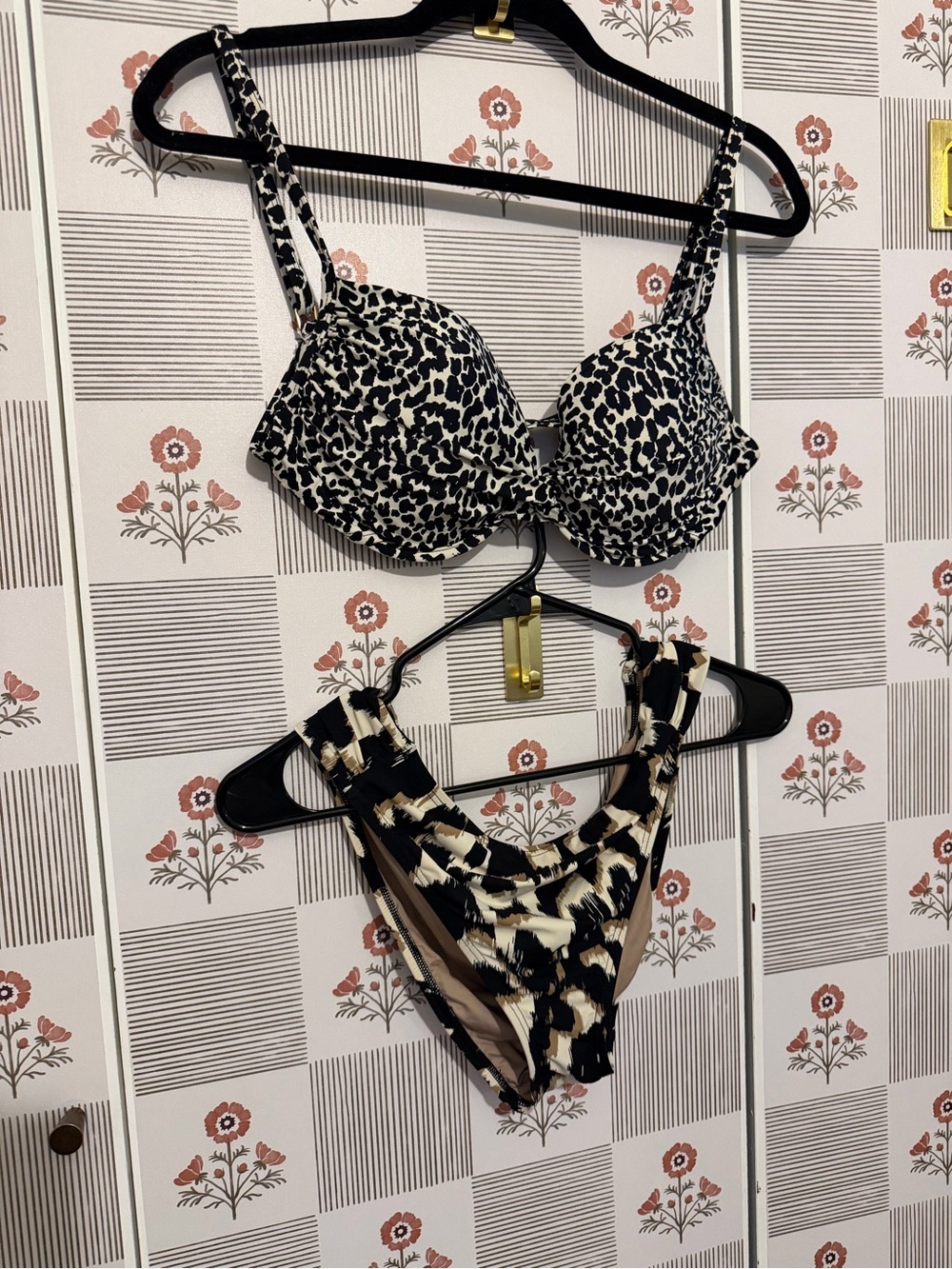 La Blanca Black & Cream Bikini Set